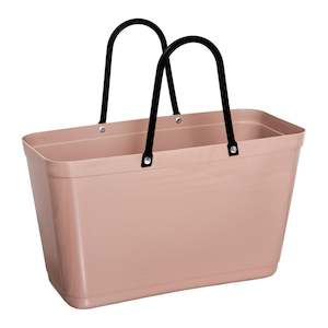 HANDBAG: Large Nougat Eco Plastic Hinza Bag