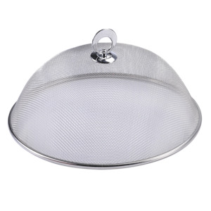 Appetito 35cm Round Stainless Steel Mesh Food Cover