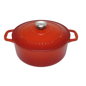 Chasseur 24cm/4L Inferno Red Cast Iron Round French Oven