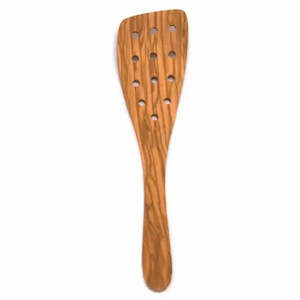 Dishy 32cm Olive Wood Spatula with Holes