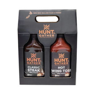 Hunt & Gather Clasic Steak & Hot Wing Toss BBQ Sauce Gift Pack