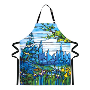 Modgy 100% Cotton Tiffany Iris Landscape Apron