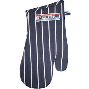 100% Cotton Navy French Bistro Oven Glove