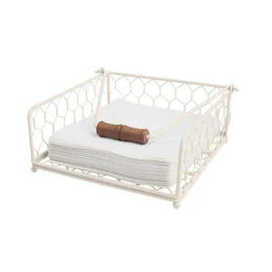 T&G Provence Cream Wire Napkin Holder