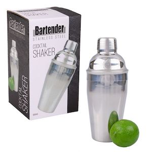 Glasses Barware Drinks Accessories: Bartender 550ml Stainless Steel Cocktail Shaker