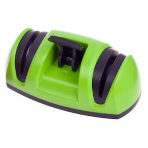 D-Line Green Knife Sharpener With Suction Base