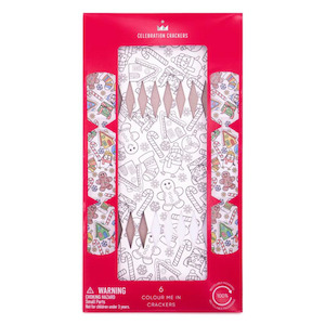 Colour Me In DIY Christmas Crackers Set