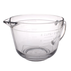 Kitchen Classics 2L Large Glass Batter Bowl/Jug