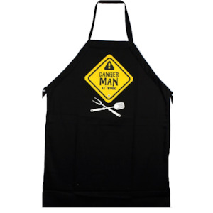 100% Cotton Danger Man At Work Apron