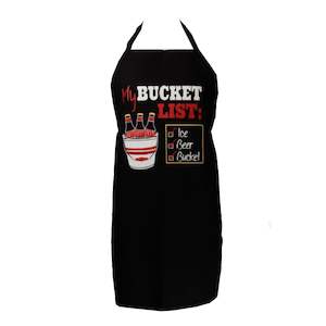 100% Cotton My Bucket List Apron