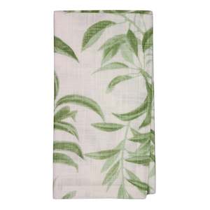 Madras Link 100% Cotton Hampstead Leaf Napkins - Set Of 4