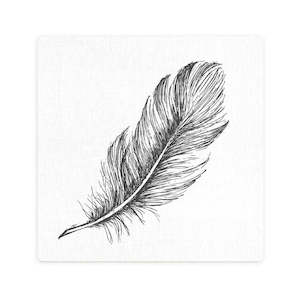 Splosh Tranquil Feather Ceramic Coaster