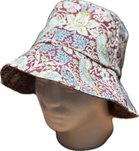 Liberty Bucket Hat - Strawberry Thief Plum