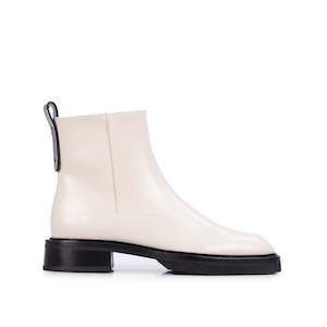 Boots: Muswell Zip Ankle Boot - Off White