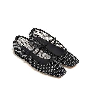 Phoebe Flat - Black Mesh