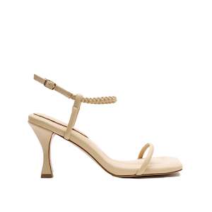 Heels: Padded Heel - Beige