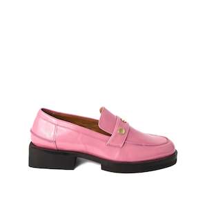 Camden Stud Loafer - Pink Patent