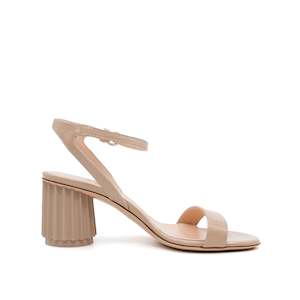 Size 39 5: Dorica Sandal - Nude Patent