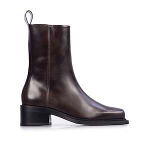 Porto Zip Boot - Dark Brown