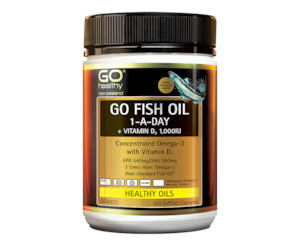 ***[ONLINE ONLY PRICE]***Go Fish Oil 1-A-Day+Vitamin D3 1000IU 200softgels