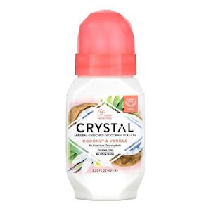 Mineral Crystal Deodorant Roll-On - Coconut & Vanilla