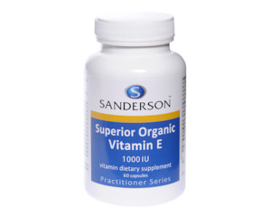 [Sanderson] Organic Vitamin E 1000IU (60c)