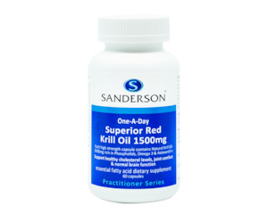 ***DEC SPECIAL***[Sanderson] Superior Red Krill Oil 1500mg (60C)