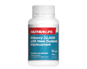 Nutralife: Bilberry 22,000 Plus NZ Blackcurrant