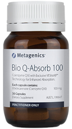 Antioxidants: Bio Q-Absorb 100g 30 soft gel capsules