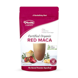 Morlife Red Maca Powder 100g (Certified Organic)