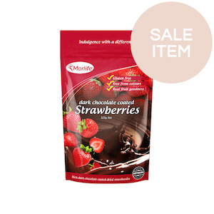 Morlife Dark Chocolate Strawberries 125g*