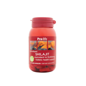 Pro-life Shilajit 15,000mg 45 Vege Capsules