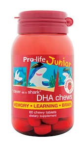 Skin Health: Pro-life Junior DHA 60 Chewy Tablets (Raspberry)