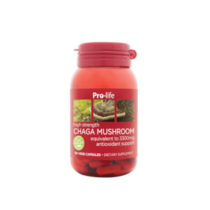 Pro-life Chaga Mushroom 60 Vege Capsules