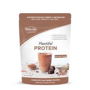 Morlife Plantiful Protein Powder 510g (Chocolate Fudge)