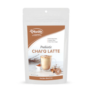 Gluten Free: Morlife Prebiotic Chai'Q Latte Powder 100g