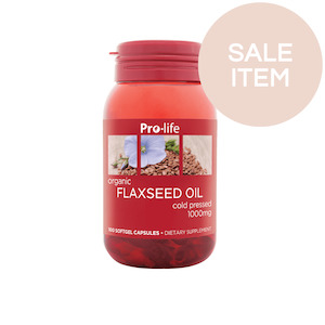 Pro-life Flaxseed Oil 100 Soft-Gel Capsules*