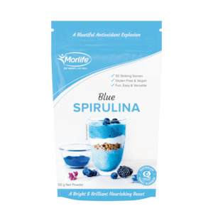 Gluten Free: Morlife Blue Spirulina Powder 50g