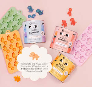 Internet only: PROMO! Gutsy Gummies, 300g + FREE Dino Mould