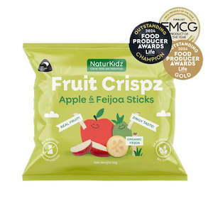 NaturKidz, NZ Fruit Crisps, Apple & Feijoa Sticks, (GF/DF), 10g