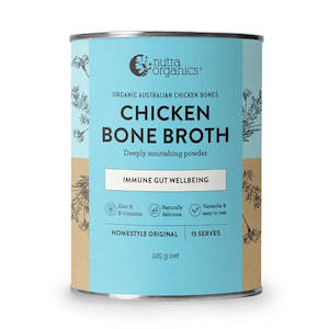 Nutra Organics, Chicken Bone Broth, Homestyle Original (GF/DF), 125g