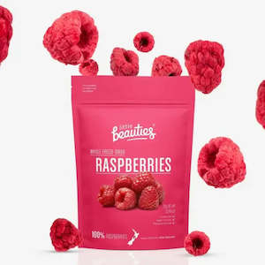 Freeze-Dried Whole NZ Raspberries, 20g