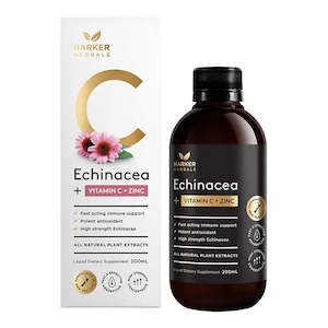 Harker Herbals Echinacea + Vitamin C + Zinc, 200ml