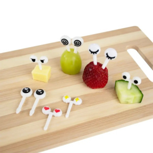 (10pc) Food Picks, Googly Eyes