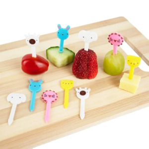 (10pc) Food Picks, Animals