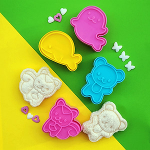 (4pc) Animals Sandwich Cutters Set