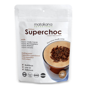 Internet only: Organic Superchoc Hot/Cold Cacao Mix (GF/DF/V), 260g