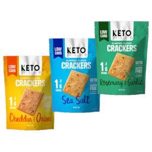 KETO Almond Flour Crackers (GF/V), 64g