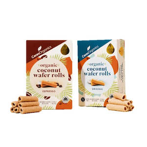 Ceres Organics, Organic Coconut Wafer Rolls (GF/DF), 80g