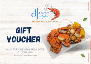 Havoc Seafood Boil and Soul Food Gift Card